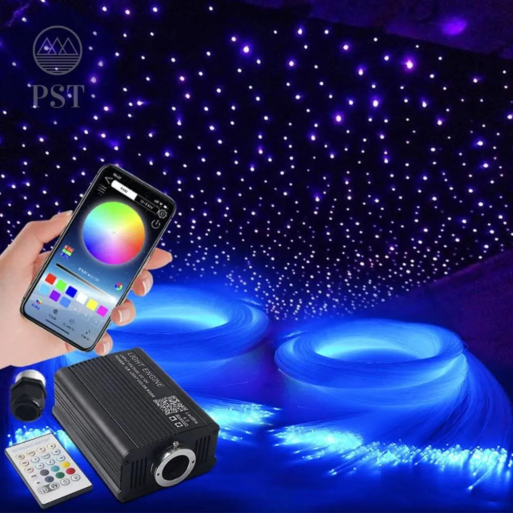 16W LED Twinkle RGBW Roof Fiber Optic Starry Sky Lights For Car Interior Ceiling Lighting Kit APP Music Control LED Ambient Lamp - Property & Safety Tradings