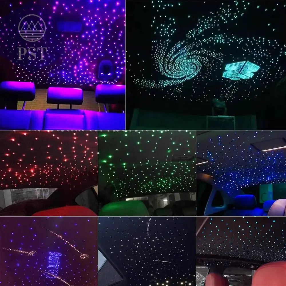 16W LED Twinkle RGBW Roof Fiber Optic Starry Sky Lights For Car Interior Ceiling Lighting Kit APP Music Control LED Ambient Lamp - Property & Safety Tradings