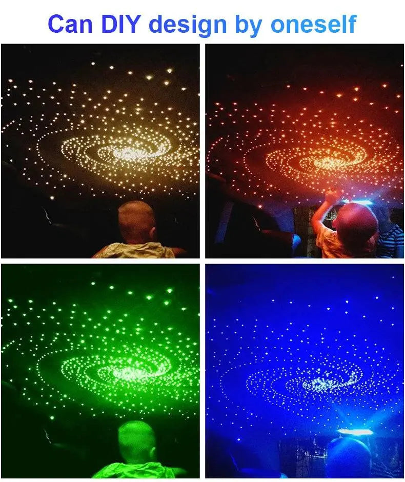 16W LED Twinkle RGBW Roof Fiber Optic Starry Sky Lights For Car Interior Ceiling Lighting Kit APP Music Control LED Ambient Lamp - Property & Safety Tradings