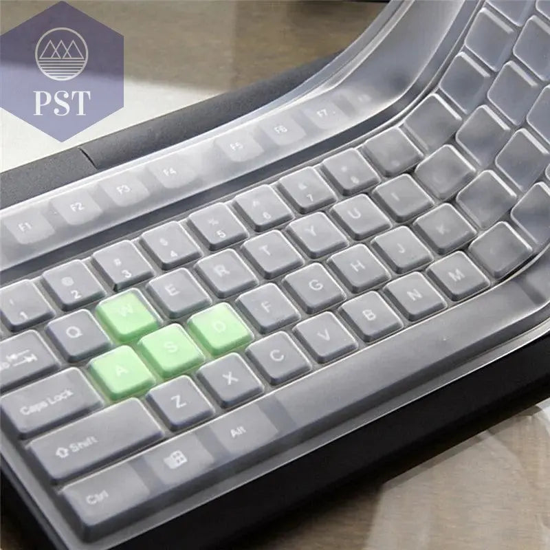 1pc Universal Waterproof Silicone Desktop Computer Keyboard Cover Clear Skin Protector Film Shell Dust-Proof Protective Film - PST PS Tradings