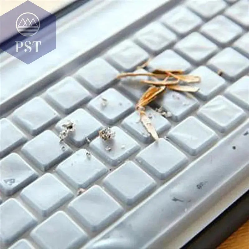 1pc Universal Waterproof Silicone Desktop Computer Keyboard Cover Clear Skin Protector Film Shell Dust-Proof Protective Film - PST PS Tradings