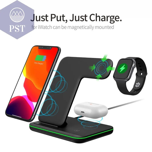 3 in 1Wireless Charger Stand  Cellphones & Telecommunications - Cellphones     PST PS Tradings