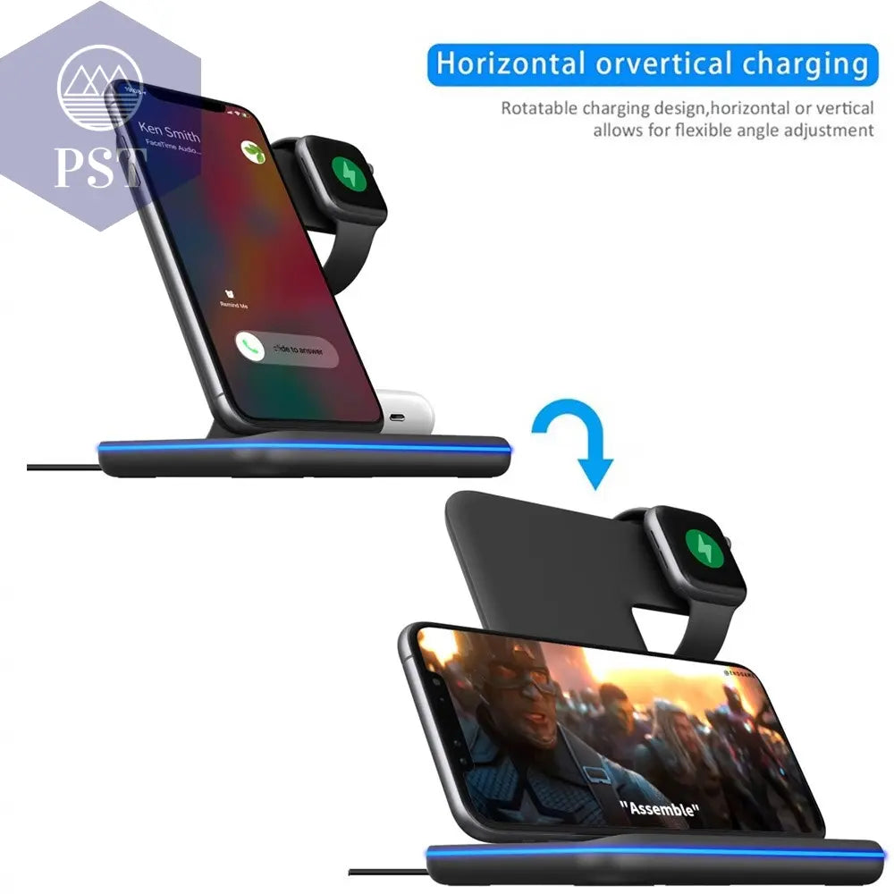3 in 1Wireless Charger Stand  Cellphones & Telecommunications - Cellphones     PST PS Tradings