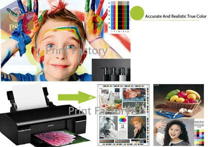 500ML Universal BK C M Y Refill Dye Based Ink Large Capacity Use For Epson Canon HP Brother Lexmark Samsung Dell Inkjet Printer - PST PS Tradings