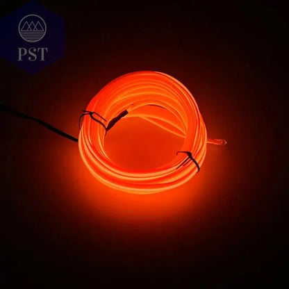 5m Car Interior Accessories Atmosphere Lamp EL Cold Light Line With USB DIY Decorative Dashboard Console Auto LED Ambient Lights - PST PS Tradings