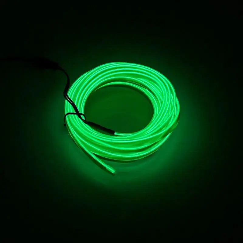 5m Car Interior Accessories Atmosphere Lamp EL Cold Light Line With USB DIY Decorative Dashboard Console Auto LED Ambient Lights - PST PS Tradings