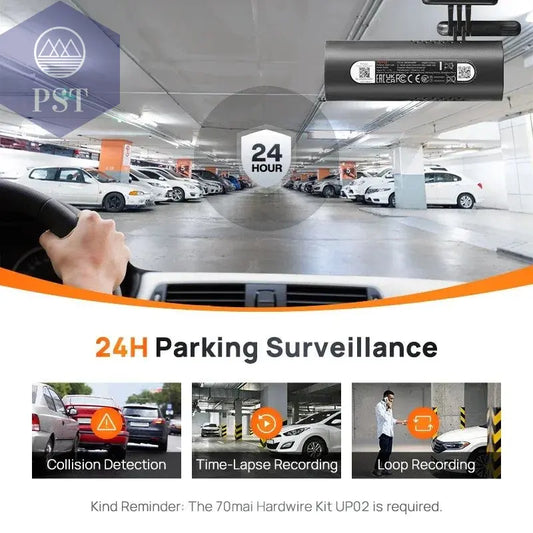 70mai Smart Dash Cam 3 M200 Voice Control 1080P 130FOV Wifi 70mai Car DVR Car Recorder Auto Recorder Wifi Parking Monitori - PST PS Tradings