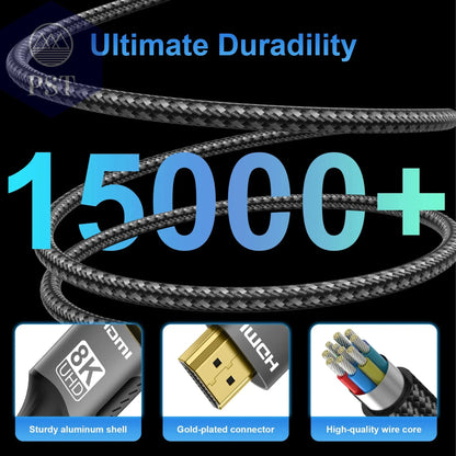 8K HDMI 2.1 Kabel 4K@120Hz 8K@60Hz 48Gbps EARC ARC HDCP Ultra High Speed HDR für RTX Videokabel PC Laptop Projektor HD TV PS5  Elektronik - Medien - Kabel     PST PS Tradings