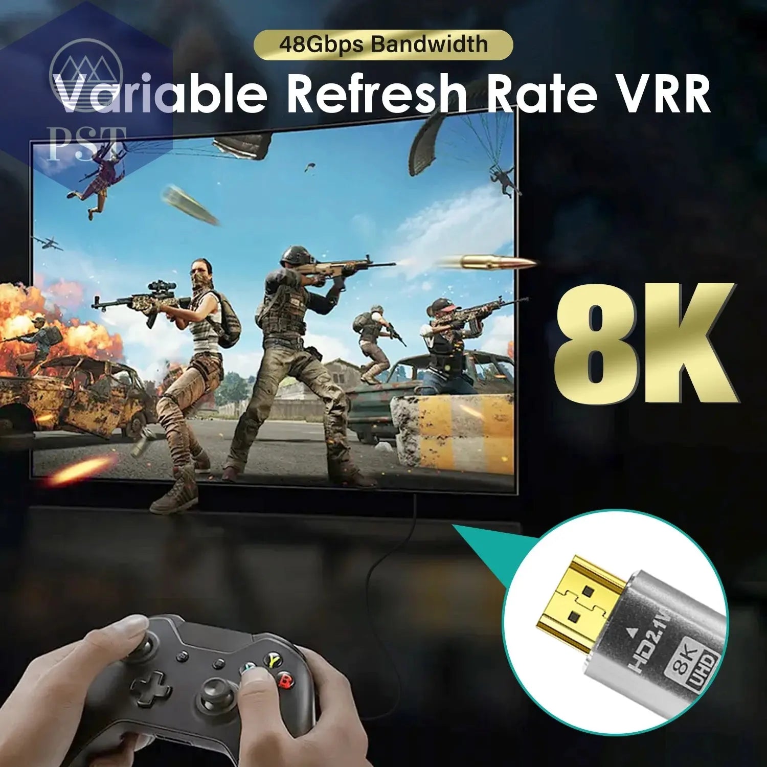 8K @ 60Hz HDMI-Kompatibel Kabel 2,1 Kabel 48Gbps Optische Faser für PS5 PS4 HD TV box Projektor Audio Video HD Kabel lange 8M 10M       PST PS Tradings