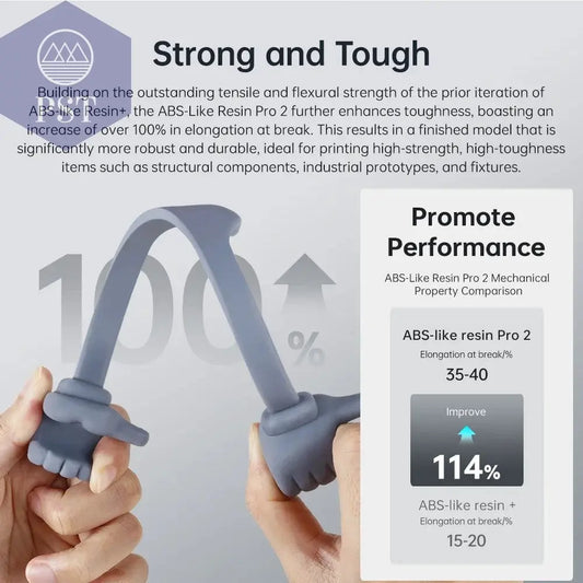 ANYCUBIC ABS-Like Pro 2 3D Printer UV Resin 405nm For LCD DLP Printers Strong Formula Printing Accuracy Up to 0.1mm ABS+ Update       PST PS Tradings