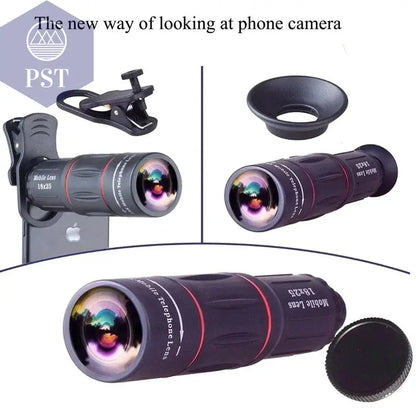 APEXEL Universal 18x25 Monokular Zoom HD Optisches Handyobjektiv Beobachtungsvermessung 18X Teleobjektiv mit Stativ für Smartphone  Cellphones & Telecommunications - Cellphones     PST PS Tradings
