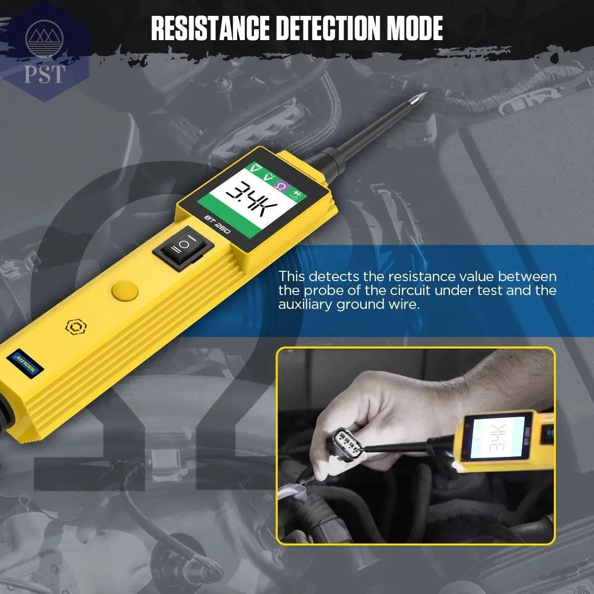 AUTOOL BT260 Car Electrical Circuit Tester Power Probe Automotive Scanner Auto LED Display Voltage Digital Diagnostic Tool pb100 - PST PS Tradings