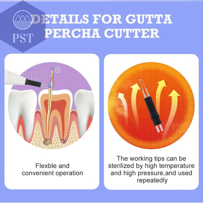 AZDENT Dental Endo Gutta Zahnaufhellung Mundhygiene Dentalgeräte Zahnfleischschneider Dental Cuttapercha mit 4 Spitzen       PST PS Tradings