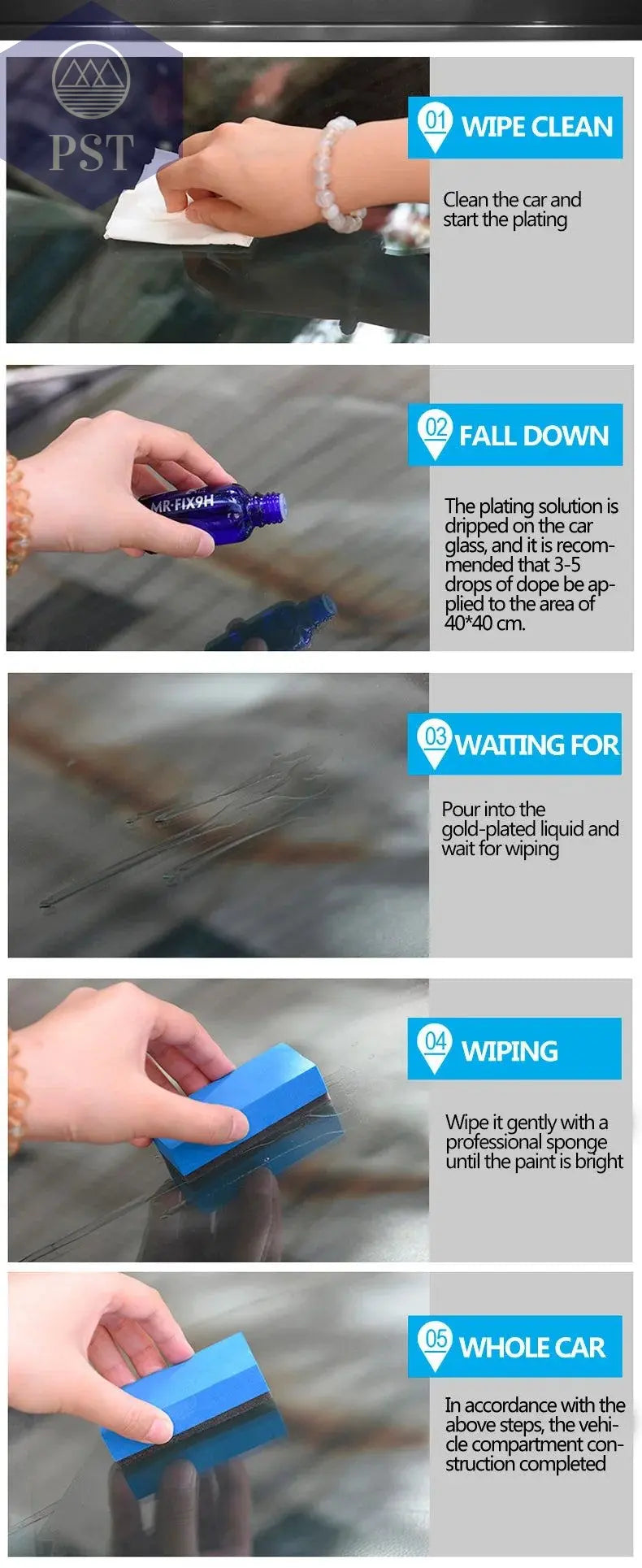 Anti-Scratch Auto Ceramic Glass Coat Liquid Hydrophobic Paint Care Polish Super Detailing Coating For Car Styling - PST PS Tradings