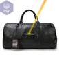 Big Capacity Genuine Leather Travel Bag For Men Women Soft Black Cowhide Casual Travel Duffel Large Luggage Weekend Shoulder Bag       PST PS Tradings