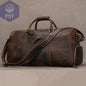 Big Capacity Genuine Leather Travel Bag For Men Women Soft Black Cowhide Casual Travel Duffel Large Luggage Weekend Shoulder Bag - PST PS Tradings  PST PS Tradings