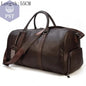 Big Capacity Genuine Leather Travel Bag For Men Women Soft Black Cowhide Casual Travel Duffel Large Luggage Weekend Shoulder Bag - PST PS Tradings  PST PS Tradings