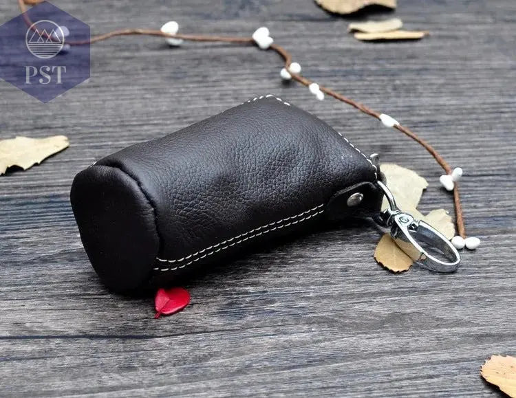 CICICUFF Men Key Bag Genuine Cow Leather Buckets Key Cases Pouch Zipper Keychain Auto Car Key Case Bag Women Home Key Holder - PST PS Tradings