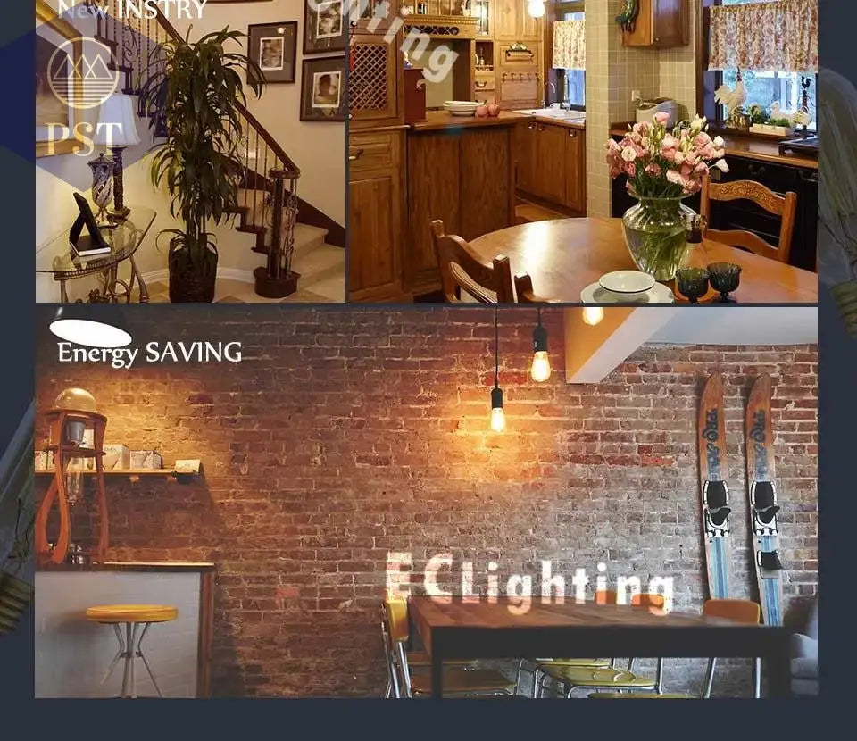 Edison Bulb E27 220V 40W ST64 A19 T45 G80 G95 G125 Incandescent Filament Bulb Lighting Retro Edison Light Bulb       PST PS Tradings