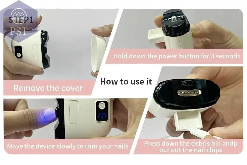 Electric Nail Clipper 3Speed Levels Automatic Nail Clipper Nail Clip Storage and LCD Light USB for Adults Seniors Babies Kids - PST PS Tradings