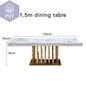 Eleganter Esstisch mit Stühlen Designer Esszimmer Marmor Style Esstisch Set PST PS Tradings Esstisch PST PS Tradings  PST PS Tradings