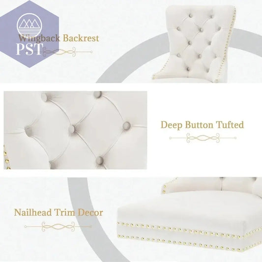 Elegantes Stuhl Set weiß - 2er Stuhl Set PST PS Tradings Stuhlset PST PS Tradings  PST PS Tradings