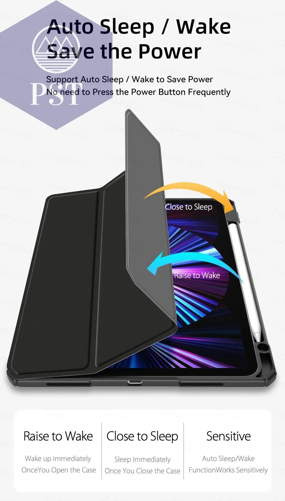 For iPad Air 5/4 10.9 Case 2021 Pro 11 Mini 6 8.3in 2019 10.2 7/8/9th Generation Case 2018 9.7 5/6th 2022 10th Cover - PST PS Tradings