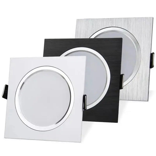 2,5 zoll Downlight LED 6w 9w 12w 220v Natur Weiß Quadratische Einbau LED Lampe Spot Licht für Wohnzimmer Foyer Schlafzimmer Küche       PST PS Tradings
