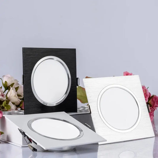 2,5 zoll Downlight LED 6w 9w 12w 220v Natur Weiß Quadratische Einbau LED Lampe Spot Licht für Wohnzimmer Foyer Schlafzimmer Küche       PST PS Tradings