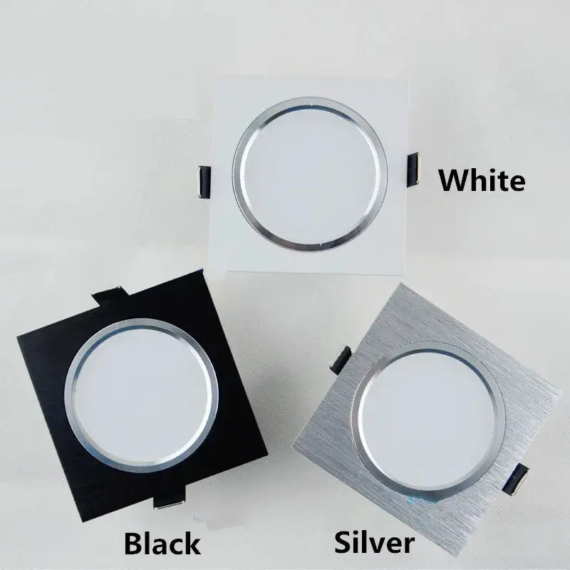 2,5 zoll Downlight LED 6w 9w 12w 220v Natur Weiß Quadratische Einbau LED Lampe Spot Licht für Wohnzimmer Foyer Schlafzimmer Küche       PST PS Tradings
