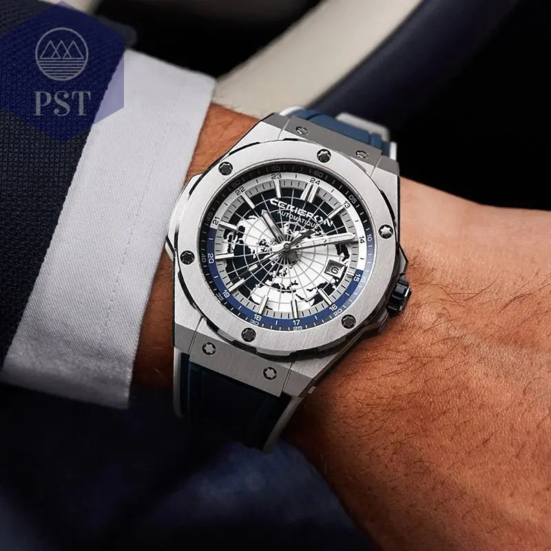 Hochwertige Armbanduhr Herrenuhr Automatik mit Wasserschutz PST PS Tradings  PST PS Tradings  PST PS Tradings Hochwertige Armbanduhr Herrenuhr Automatik mit Wasserschutz