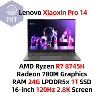 Laptop Lenovo Xiaoxin Pro 14 Ryzen 7 Ultrabook 2.8K Notebook PST PS Tradings Laptop PST PS Tradings R7-8745H-24G-1T-spain PST PS Tradings