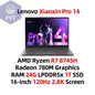 Laptop Lenovo Xiaoxin Pro 14 Ryzen 7 Ultrabook 2.8K Notebook PST PS Tradings Laptop PST PS Tradings R7-8745H-24G-1T-spain PST PS Tradings