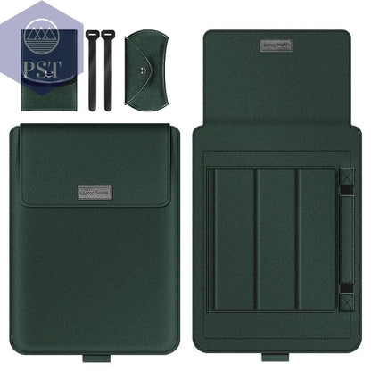 Laptoptasche aus PU-Leder      Green-for-11-12-inch PST PS Tradings