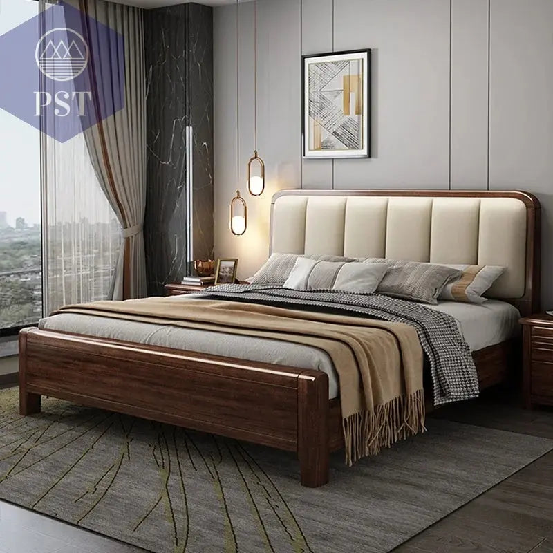 Luxuriöses Doppelbett mit HolzkopfteilMöbel PST PS Tradings  PST PS Tradings