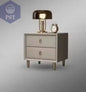Luxuriöses King-Size Bettgestell aus Holz PST PS Tradings  PST PS Tradings Frame-construction-1-nightstand-No-Bed PST PS Tradings