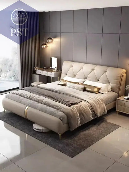 Luxuriöses King-Size Bettgestell aus Holz PST PS Tradings  PST PS Tradings Frame-construction-150x200cm-Bed PST PS Tradings