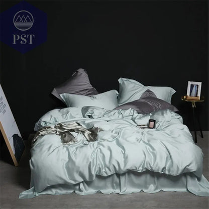 Luxuriöses Seiden Bettwäsche Set Bettbezug Bettzeug PST PS Tradings  PST PS Tradings King-002-Fitted-Bed-Sheet PST PS Tradings Luxuriöses Seiden Bettwäsche Set Bettbezug Bettzeug