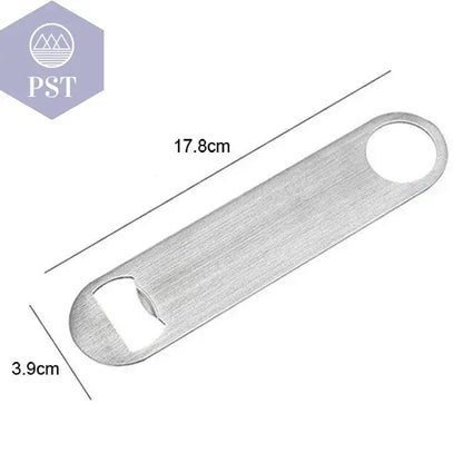 Mini Durable Beer Bottle Opener Stainless Steel Flat Speed Bottle Cap Opener Remover Bar Blade Kitchen Tool - PST PS Tradings