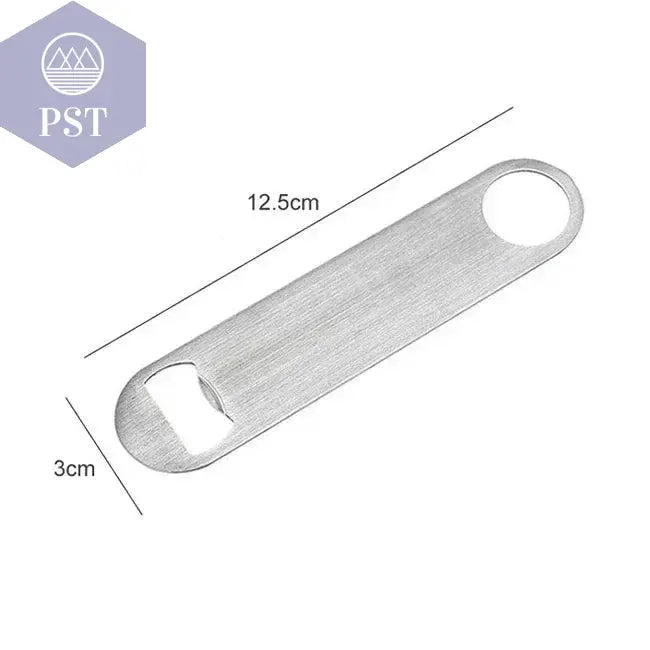 Mini Durable Beer Bottle Opener Stainless Steel Flat Speed Bottle Cap Opener Remover Bar Blade Kitchen Tool - PST PS Tradings