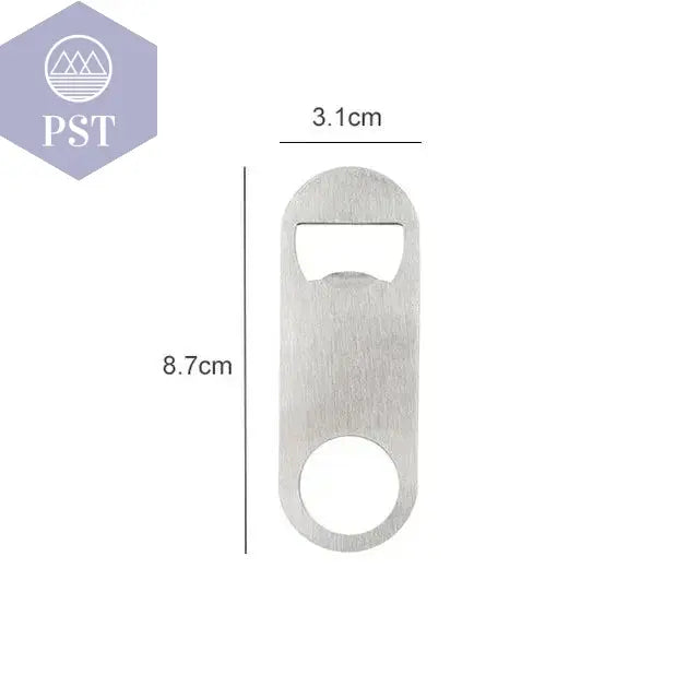 Mini Durable Beer Bottle Opener Stainless Steel Flat Speed Bottle Cap Opener Remover Bar Blade Kitchen Tool - PST PS Tradings