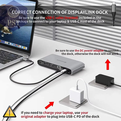 Minisopuru Displaylink Dreifach-Display-Dockingstation Mit 2 HDMI 2 Displayport PD RJ45 4 Usb-Port-Hub Für PC, Laptops Macbook &Windows PST PS Tradings  PST PS Tradings  PST PS Tradings Minisopuru Displaylink Dreifach-Display-Dockingstation Mit 2 HDMI 2 Displayport PD RJ45 4 Usb-Port-Hub Für PC, Laptops Macbook &Windows