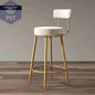 Moderne Einfachheit nordischen Barhocker ins Licht Luxus Bar stuhl Design Hocker nach Hause mit Rückenlehne Leders essel Theke Arbeits hocker       PST PS Tradings