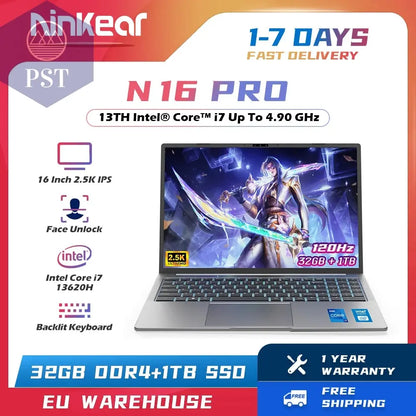 Ninkear N16 PRO Gaming Laptop Intel i9 32GB 1TB Notebook PST PS Tradings Laptops PST PS Tradings 32GB-DDR4-1TB-SSD-Intel-Core-i9-12900H PST PS Tradings