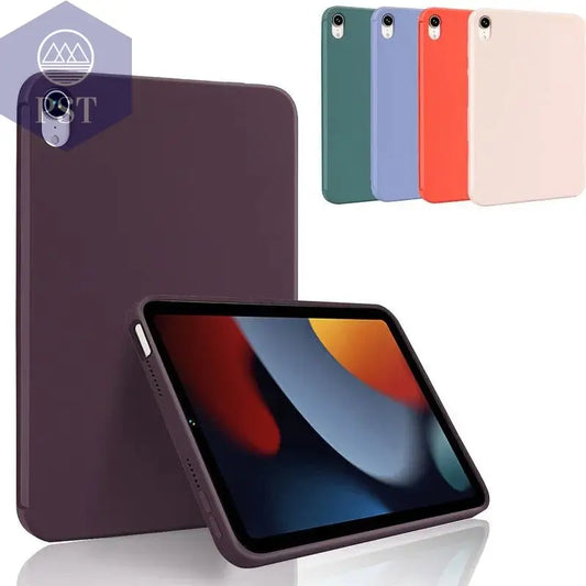 Original Liquid Silicone Case for Apple Ipad Pro 11 12 9'' 2020 2022 Air 5/4 Solid Cover for Ipad Mini 6 10 2 7/8/9th Generation - PST PS Tradings
