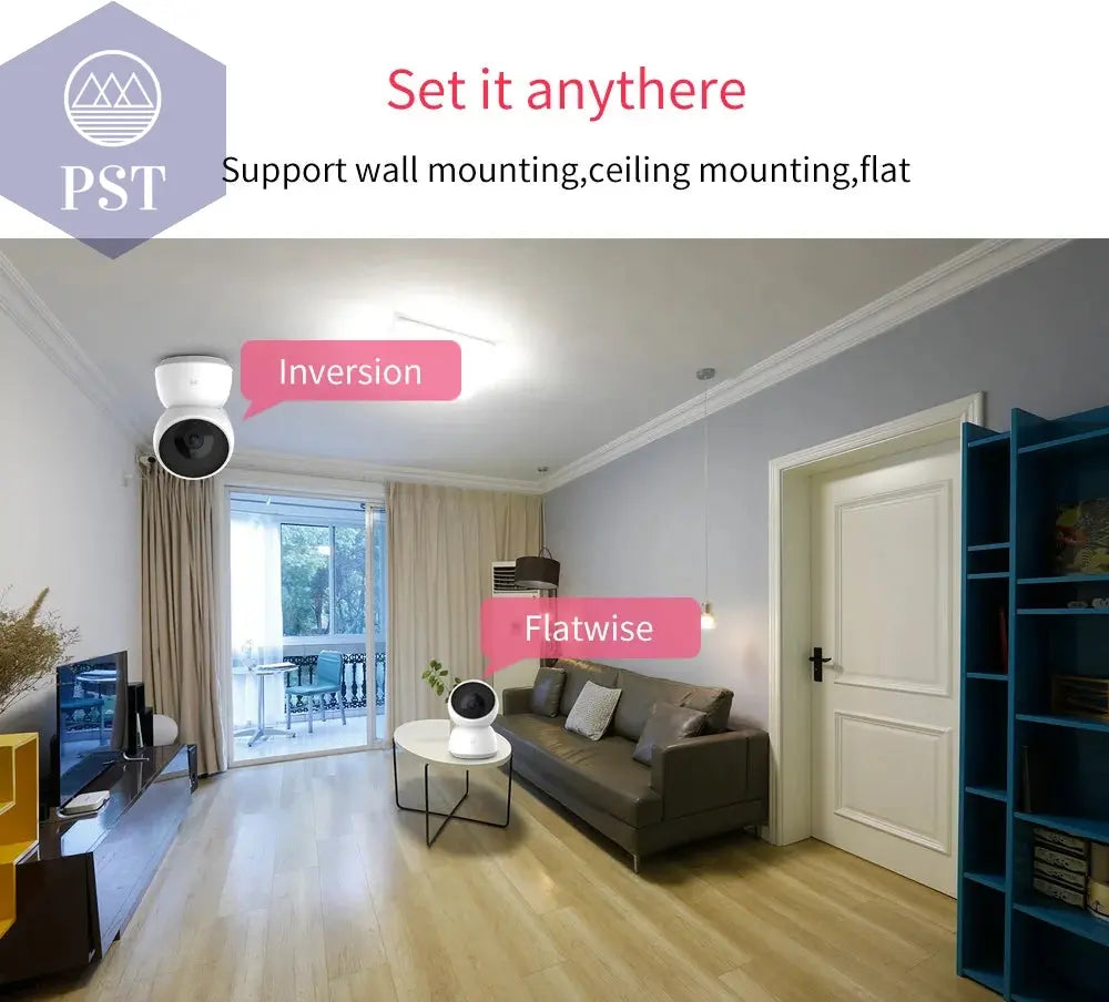 Original Smart Camera 2K 1296P HD 360 Angle WiFi Night Vision Webcam Video IP Camera Baby Security Monitor for Xiaomi Mihome APP       PST PS Tradings