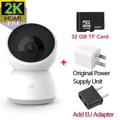 Original Smart Camera 2K 1296P HD 360 Angle WiFi Night Vision Webcam Video IP Camera Baby Security Monitor for Xiaomi Mihome APP       PST PS Tradings