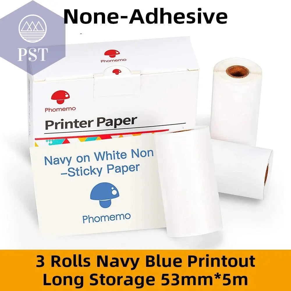 Phomemo Thermal Paper Printable Self-adhesive Sticker Paper Roll for Phomemo M02/M02S/M02 Pro Printer Label Printing Paper - PST PS Tradings
