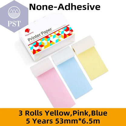 Phomemo Thermal Paper Printable Self-adhesive Sticker Paper Roll for Phomemo M02/M02S/M02 Pro Printer Label Printing Paper - PST PS Tradings