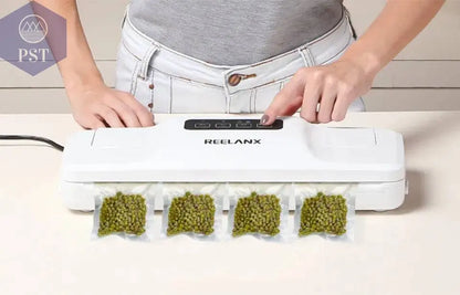 REELANX Vacuum Sealer V1 140W Automatic Vacuum Packing Machine for Food with 15pcs Bags Best Vacuum Packer Sealing Packaging - Property & Safety Tradings